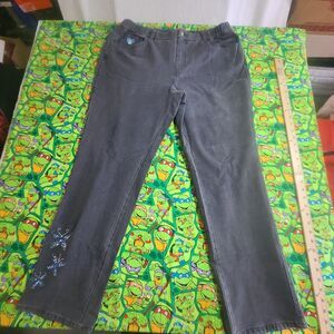 Dream jeans size 22 large Straight leg butterflies on the leg and a heart
